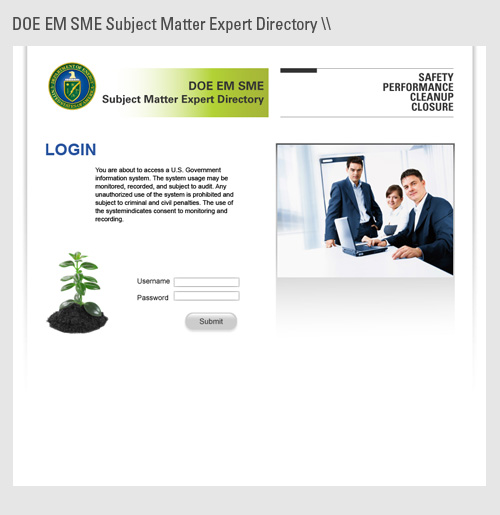 Subject Matter Expert Directory interface