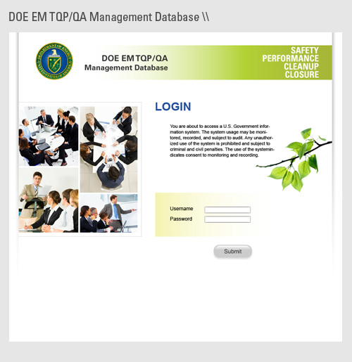 Technical Qualification Program database interface