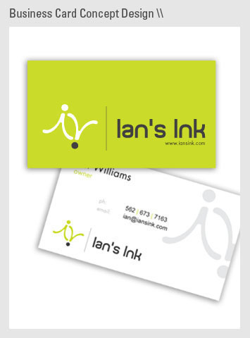Ian's Ink business cards