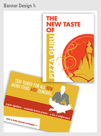 Pizza Guru banners